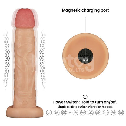 Power Basics Dildo con Vibracion 10