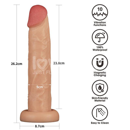 Power Basics Dildo con Vibracion 10