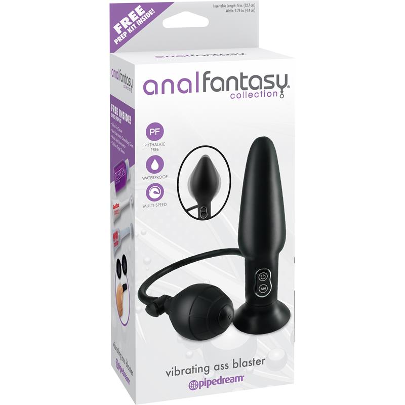 Plug Anal con Vibracion Color Negro