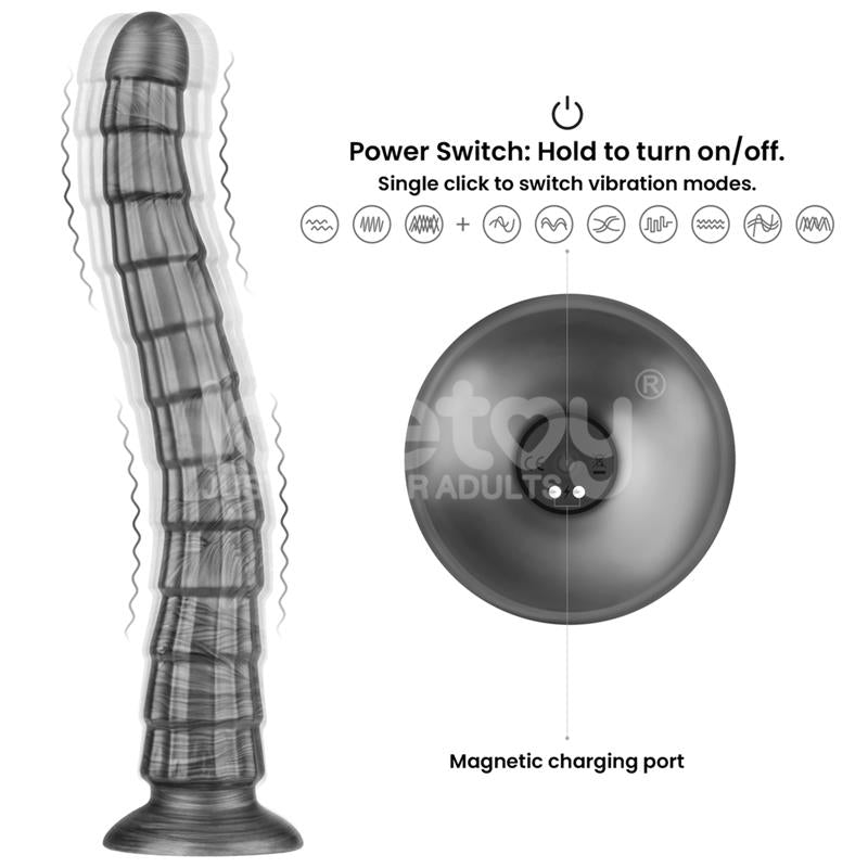Vibrax Slider Dildo anal con Vibracion King Sized 145