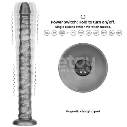 Vibrax Slider DIldo Anal con Vibracion King Sized 16