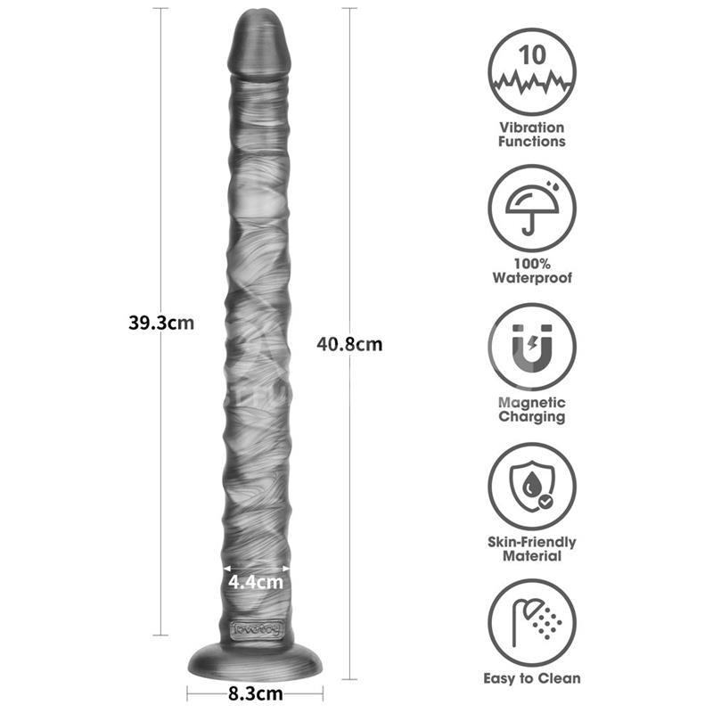 Vibrax Slider DIldo Anal con Vibracion King Sized 16