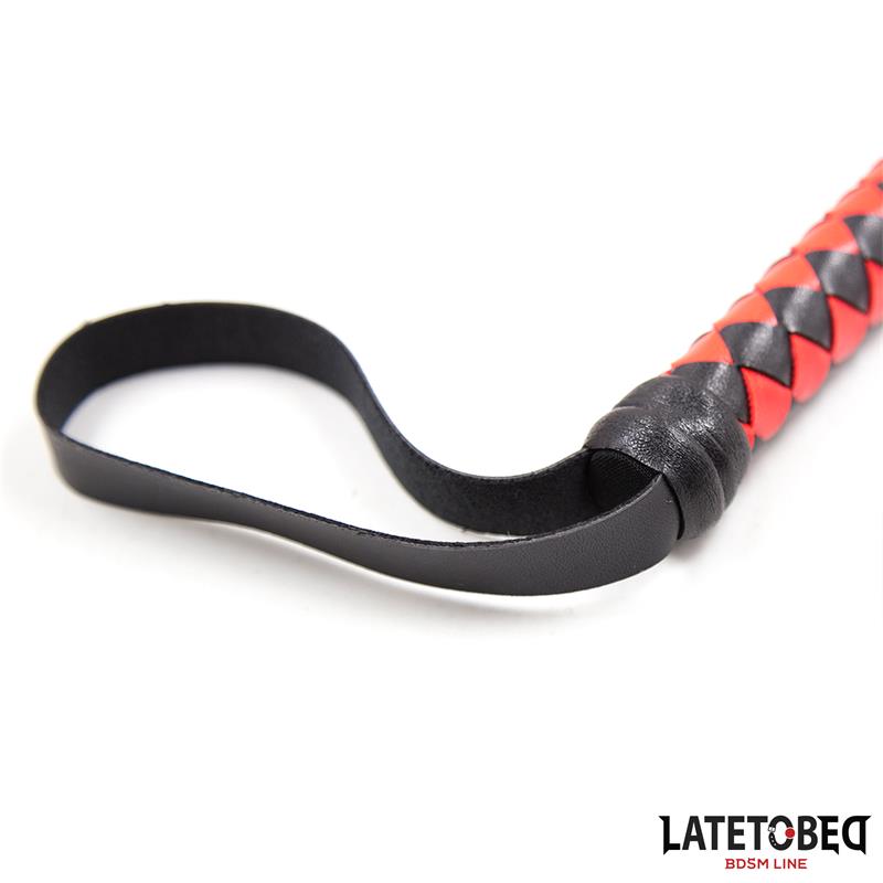 Latigo Largo Rojo y Negro 210cm