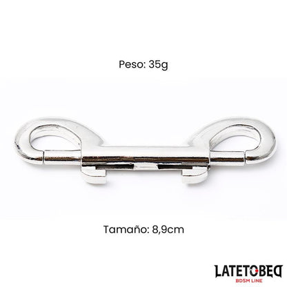 Mosqueton Metalico de Doble Extremo