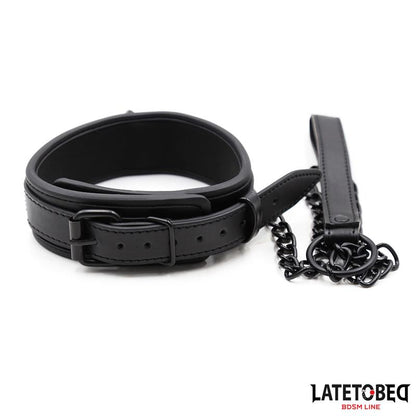 Collar y Correa Neopreno Negro
