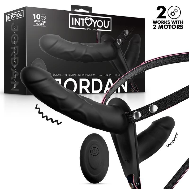 Jordan Arnes Dildo Doble con Vibracion y Control Remoto