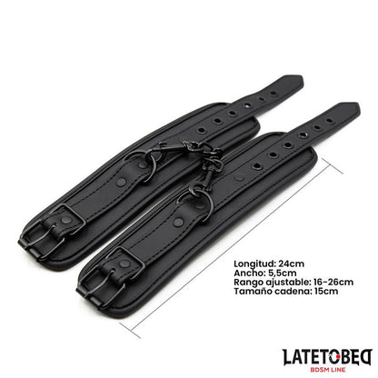Esposas para Tobillos Negro Solido