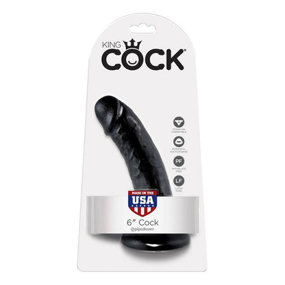 King Cock Pene de 6 Color Negro