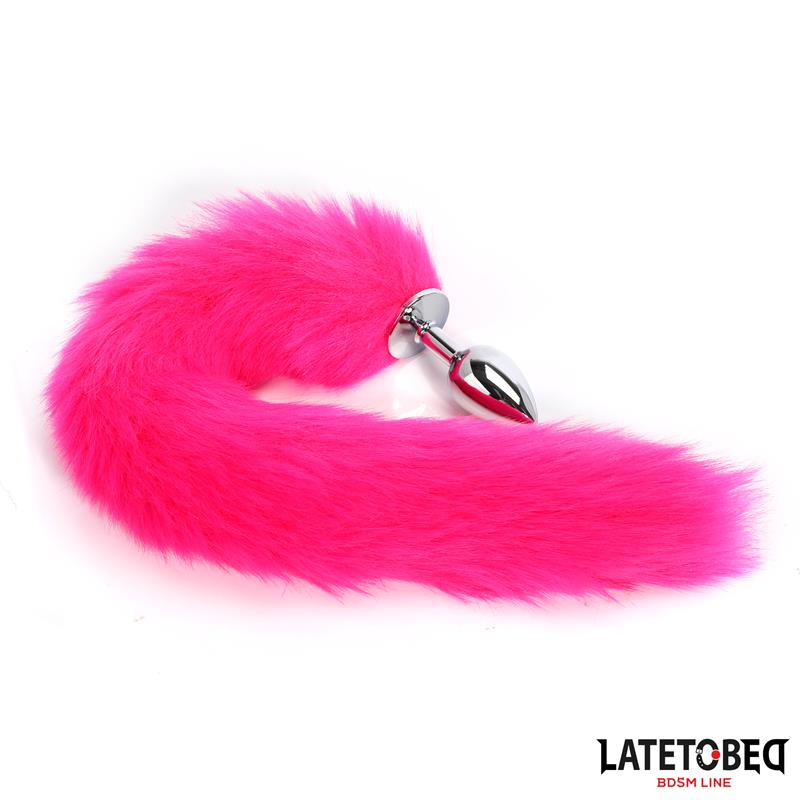 Plug Anal con Cola Hot Pink 40 cm