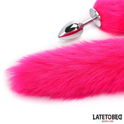 Plug Anal con Cola Hot Pink 40 cm