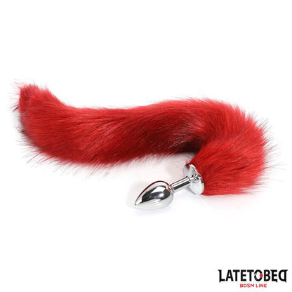 Plug Anal con Cola Rojo Vino 40 cm