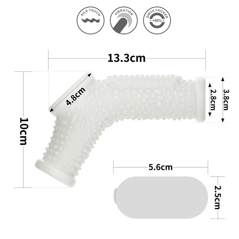 Funda el Pene y Testiculos con Vibracion Drip Knights