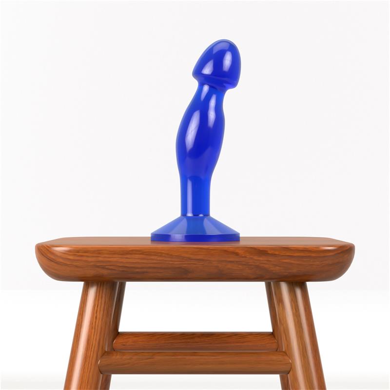 Plug Anal Flawless Azul Transparente 6.5  Dulce o Picante