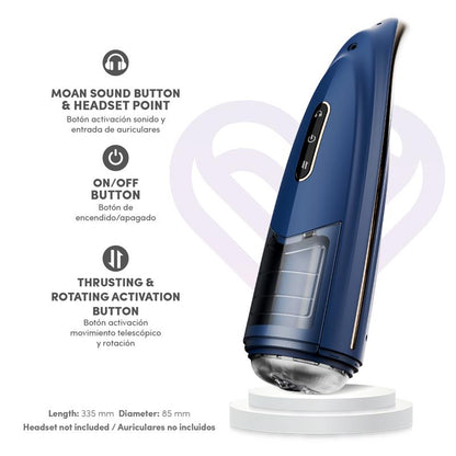 Gonex Masturbador Masculino Rotacion Movimiento Thrusting y Gemidos