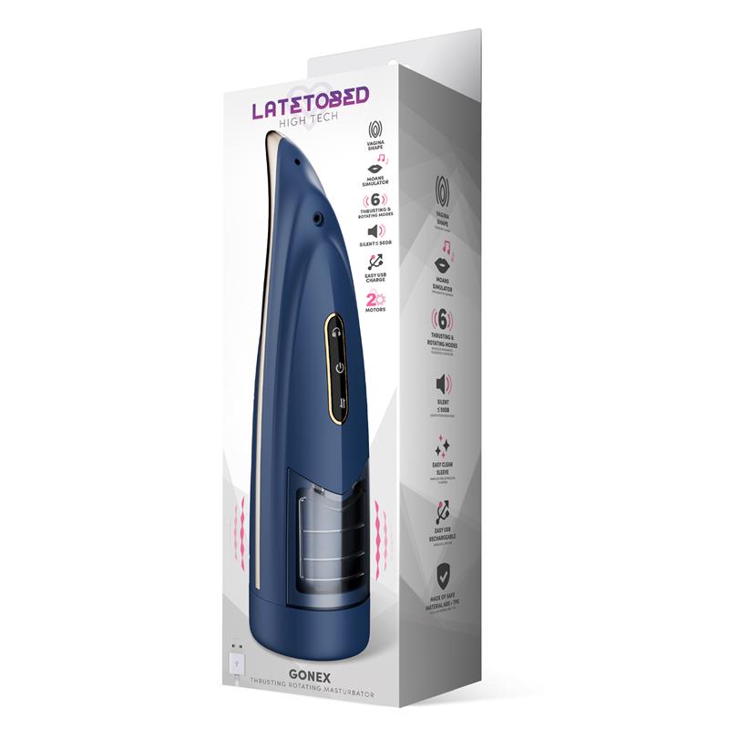 Gonex Masturbador Masculino Rotacion Movimiento Thrusting y Gemidos