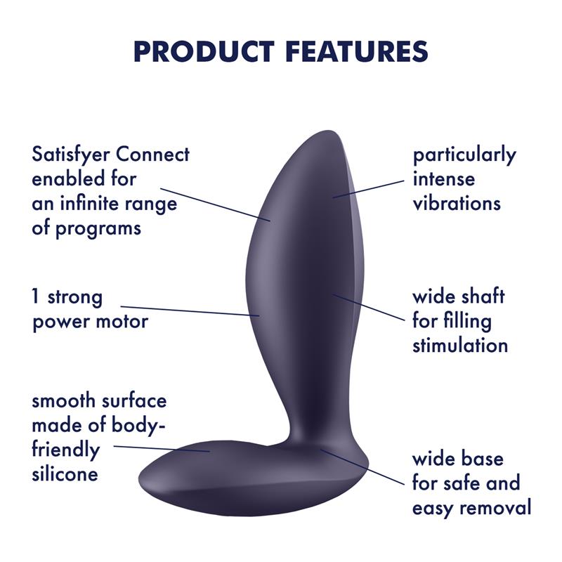 Plug Anal con Vibracion APP Satisfyer Connect Power Plug