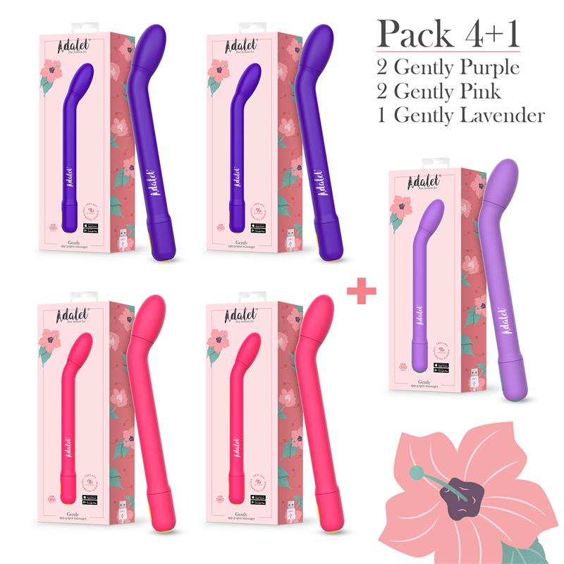 Pack 4 1 Gently Estimulador Punto G con APP