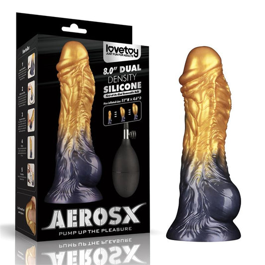 Dildo Inflable Silicona Dual Density 8