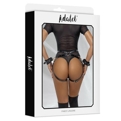 Jimena Liguero Tipo Arnes con Esposas Cuero Vegano Talla unica