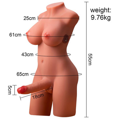 Miah Lady Boy Torso con Vibracion y Thrusting 98 kg