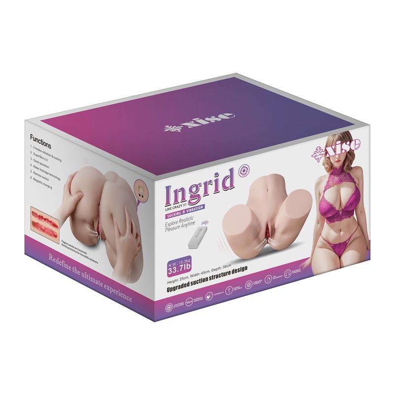 Ingrid Torso con Vibracion y Efecto Succion 153 kg