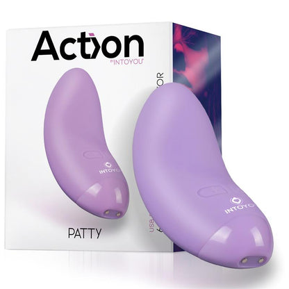 Patty Mini Masajeador Silicona USB Purpura