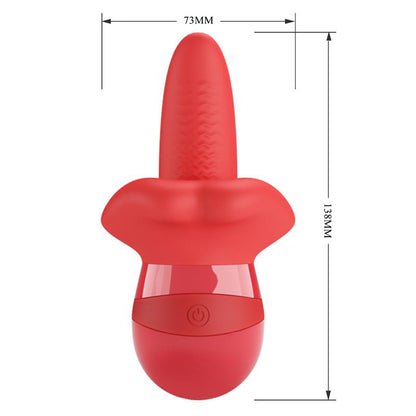 Obelia Estimulador con Vibracion y Movimiento Lengua