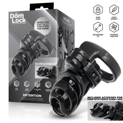 Detention Jaula para el Pene con Accesorio para Prince Albert