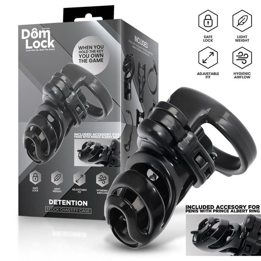 Detention Jaula para el Pene con Accesorio para Prince Albert