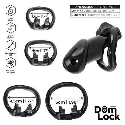 Guard Jaula para el Pene con Candado Interno Talla M