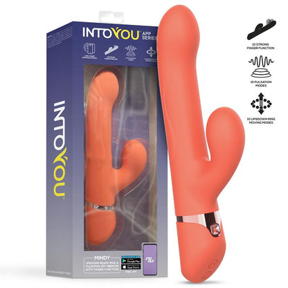 Mindy Vibrador con Anillo de Bolas Up and Down Finger y Pulsacion con APP
