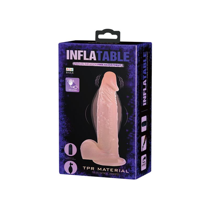 Baile Dildo Vibrador con Bomba Color Natural