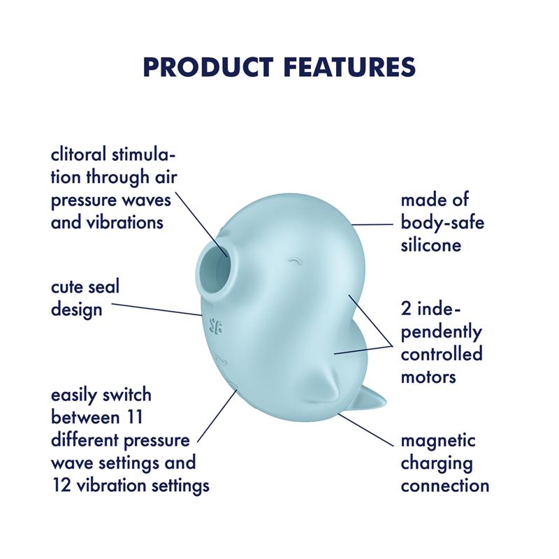 Sassy Seal Succionador de Clitoris con Vibracion