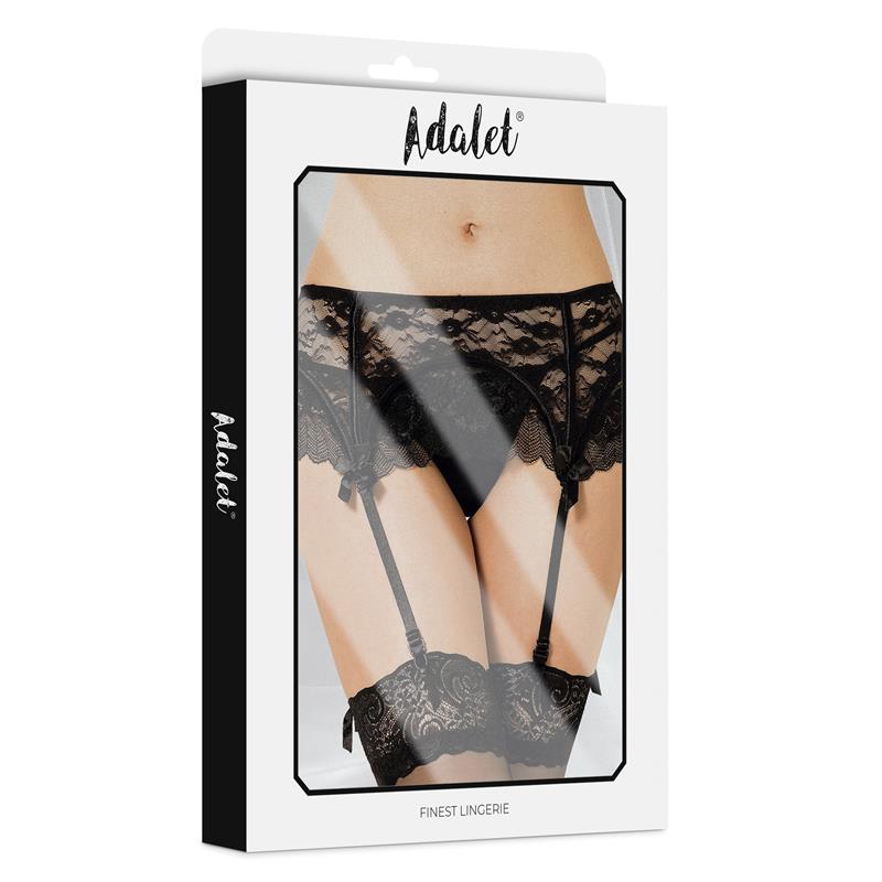 Sully Set Liguero de Encaje y Tanga