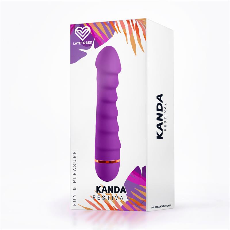 Kanda Vibrador Silicona Purpura
