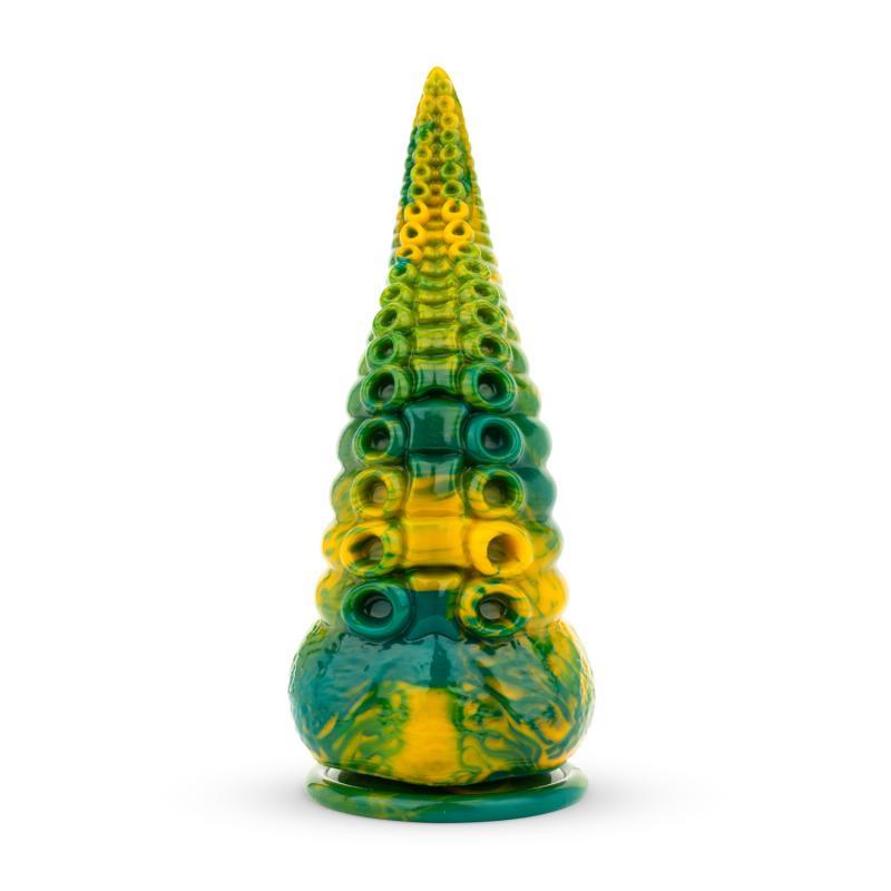 Dildo Tentacle Delight Verde y Amarillo 224 cm 88
