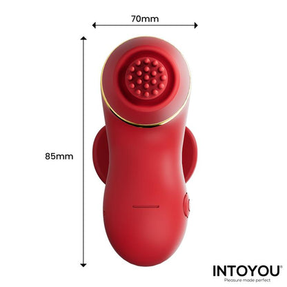 Beeny Estimulador con 4 Cabezales Succion Tapping Tickling y Licking