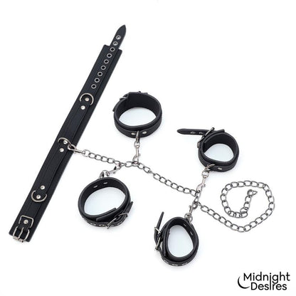 Set de Restricciones con Collar y Esposas