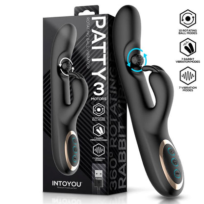 Patty Vibrador con Bola Rotadora 360º