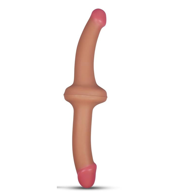Dildo Doble 125 Silicona Liquida Natural