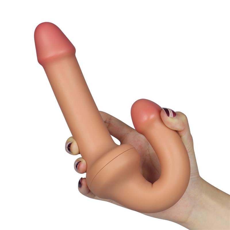 Dildo Doble 125 Silicona Liquida Natural