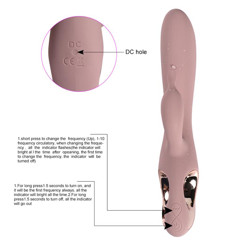 Vibrador Silicona USB Katerina 21 cm