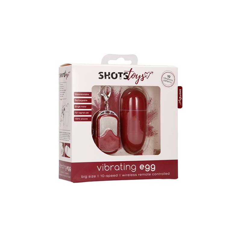 Huevo Vibrador 10 Velocidades Rojo