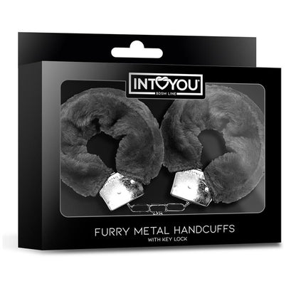 Esposas de Metal para Munecas con Pelo Negro