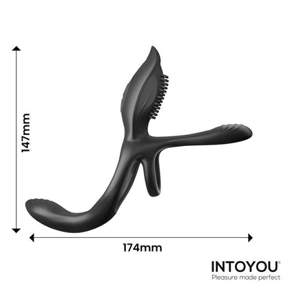 Daxer Doble Anillo para el Pene con Estimulador de Clitoris
