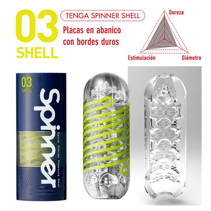 Masturbador Masculino Spinner 03 Shell