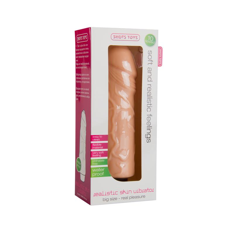 Shots Toys Vibrador Realistico Grande Color Natural