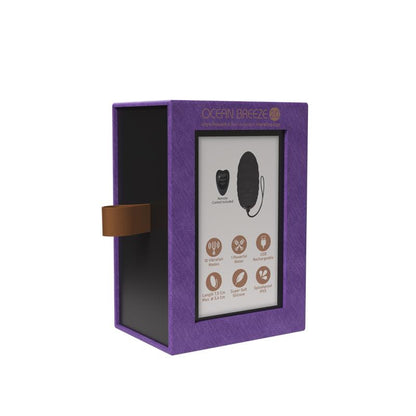 Huevo Vibrador Ocean Breeze 20 con Control Remoto Purpura