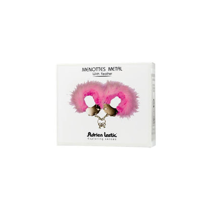 Esposas Metal con Plumas Rosa