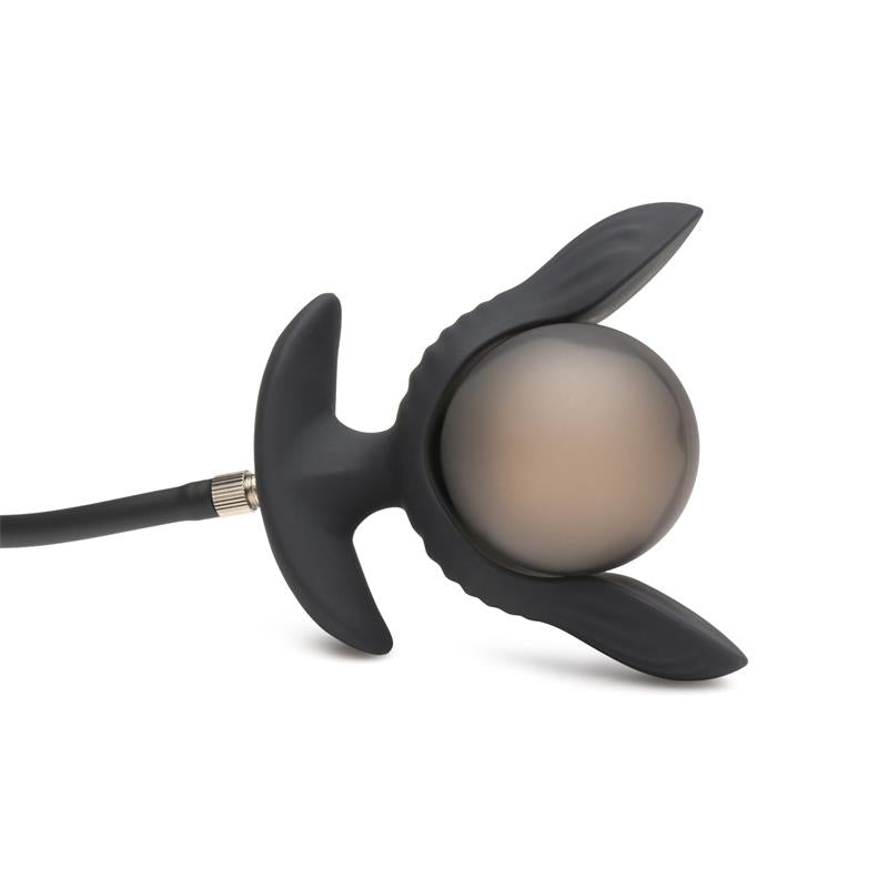 Dark Pearl Plug Anal con Inflado y Vibracion con Control Remoto